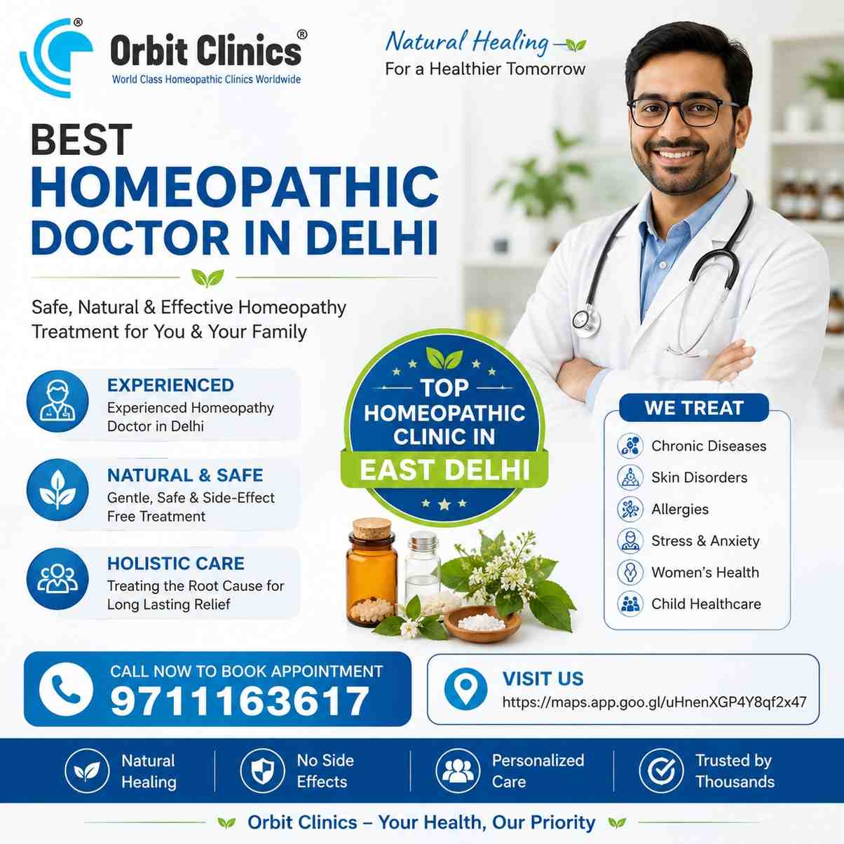  Best Homeopathic Doctor in Delhi | Experienced Homeopathy Doctor in Delhi | Top Homeopathic Clinic in East Delhi