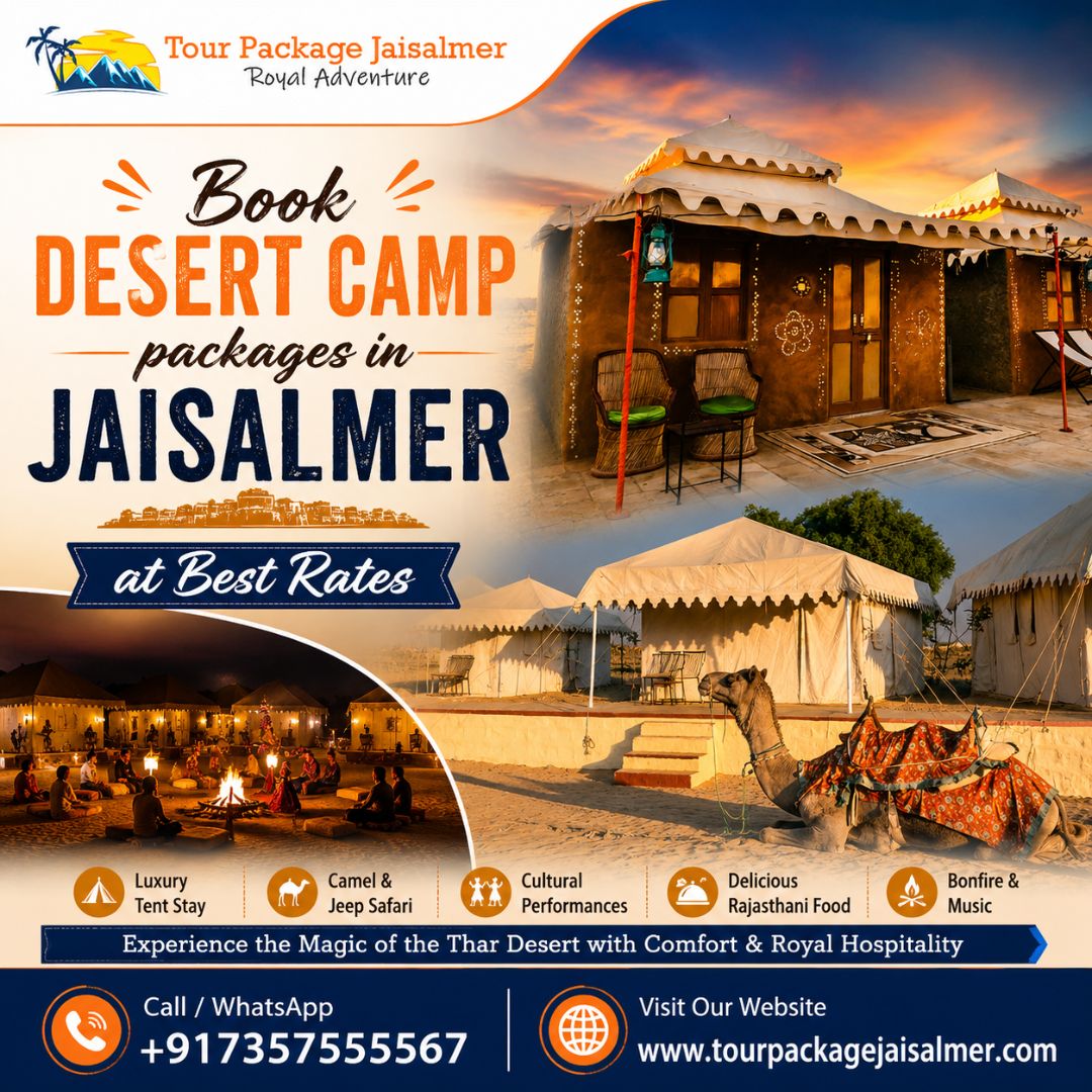  Book Desert camp packages in jaisalmer at Best Rates