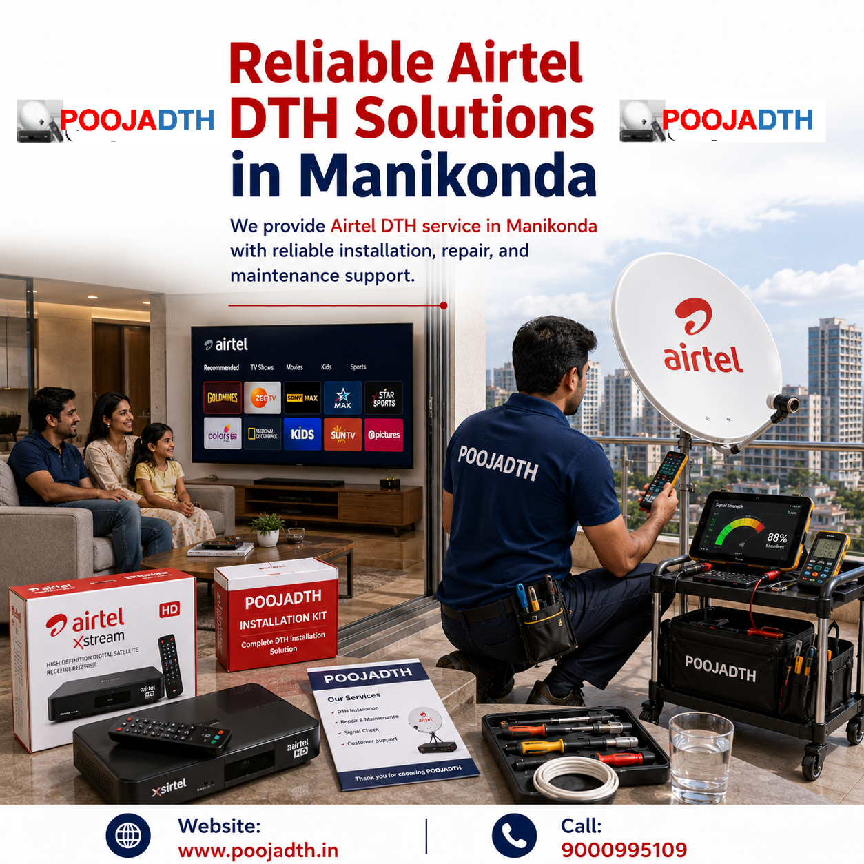 Reliable Airtel DTH Solutions in Manikonda