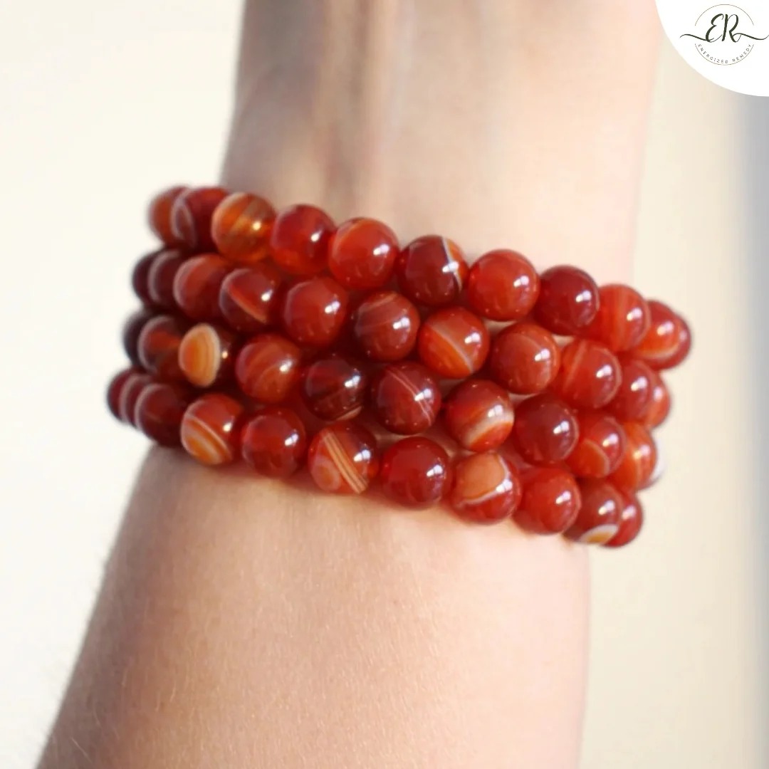  Buy Dhaaridaar Carnelian Bracelet For Energy & Vitality