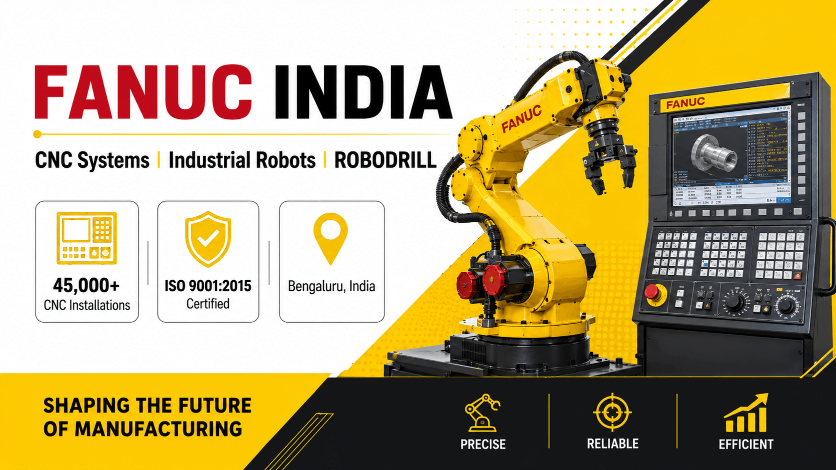  Bengaluru-Based CNC & Industrial Robotics Supplier — FANUC India