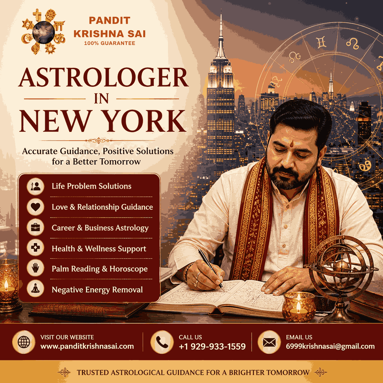  Professional Astrologer in New York for Personalized Guidance