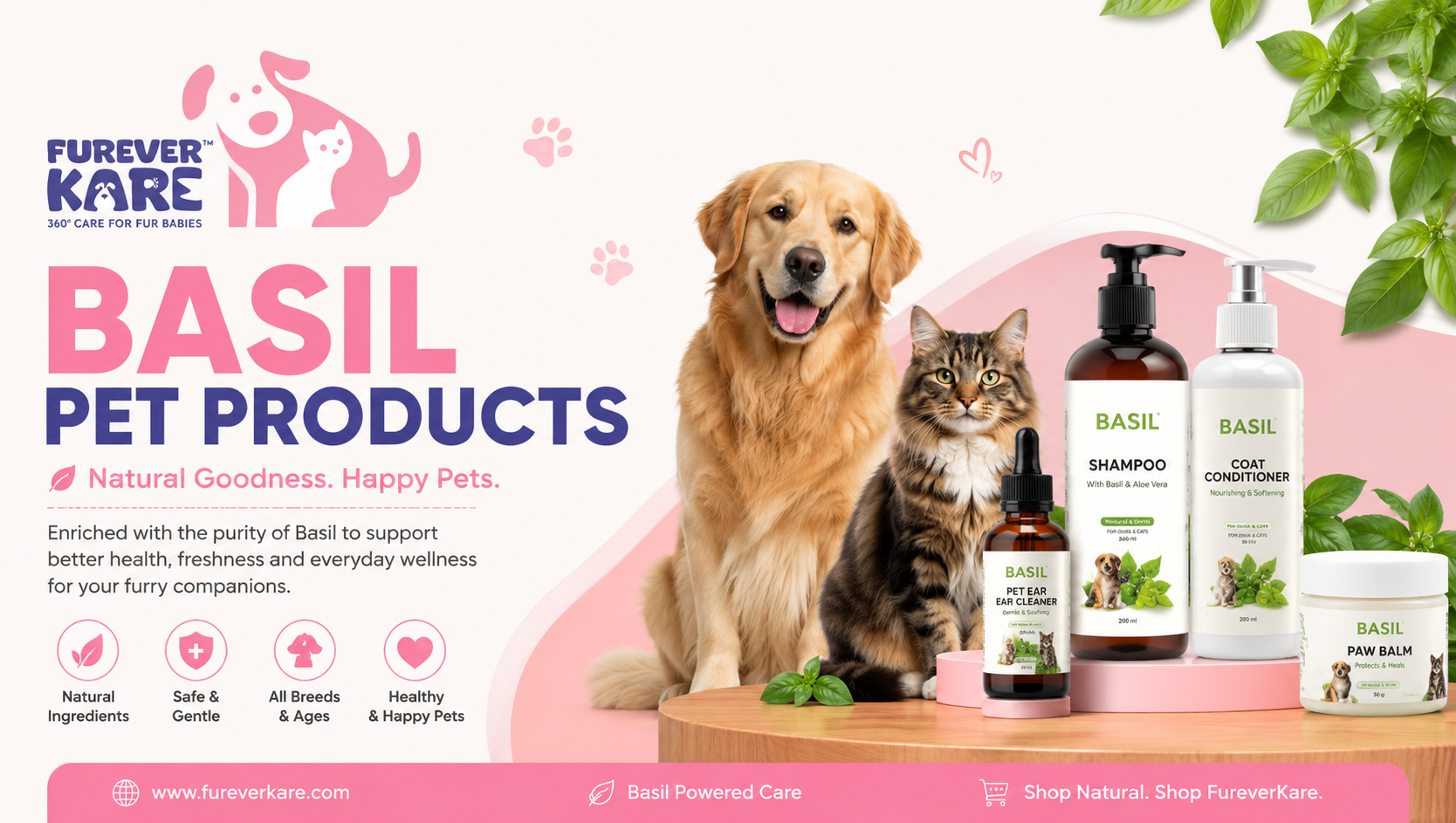  High-Quality Basil Pet Products for Pets | Furever Kare