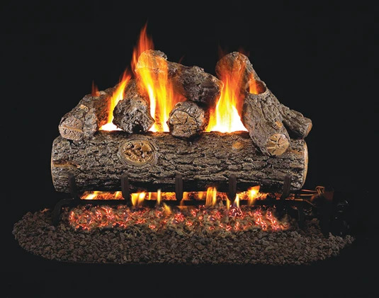  Buy Golden Oak Designer Plus 24" Vented Gas Log Set with G45 Triple T Ember Burner by Real Fyre