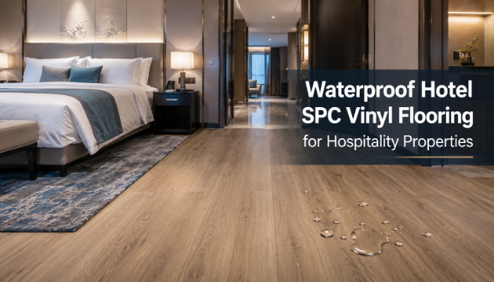  Waterproof Hotel SPC Vinyl Flooring for Hospitality Properties