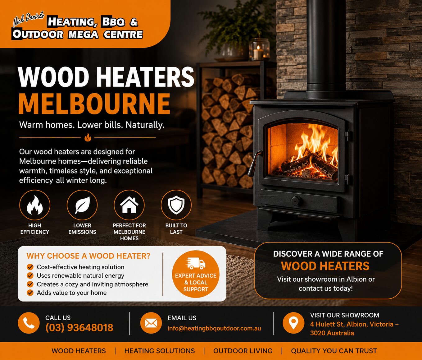  Wood Heaters Melbourne for Efficient Home Heating