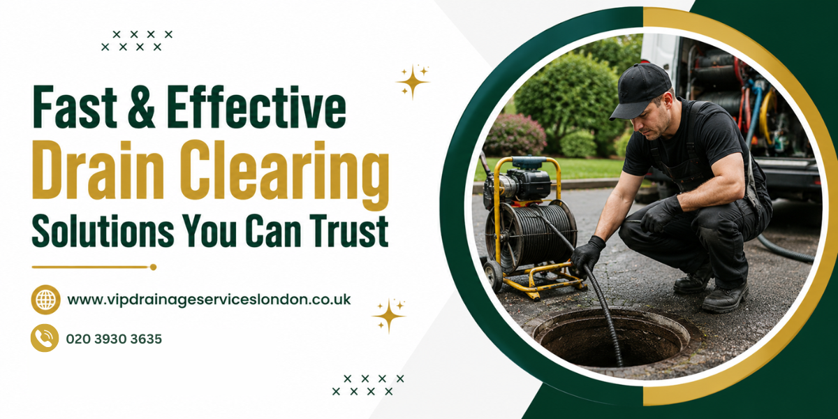  Fast & Effective Drain Clearing Solutions You Can Trust