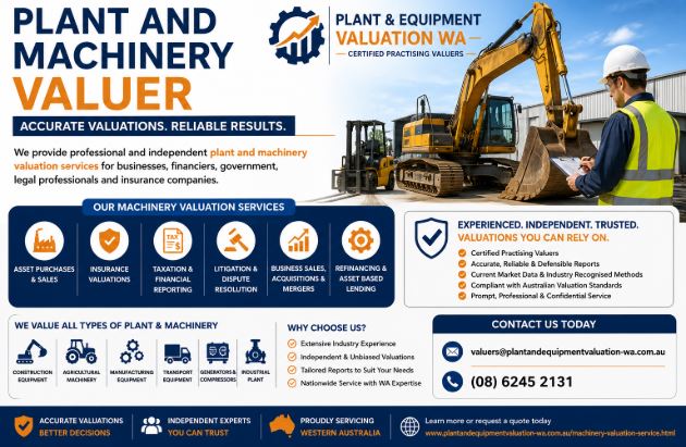  Plant and Machinery Valuer | Professional Machinery Valuation Services