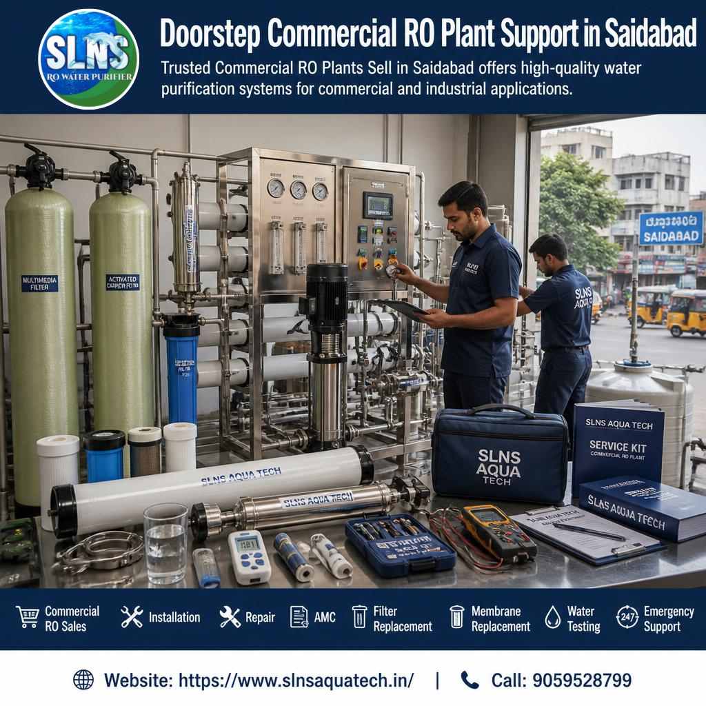  Doorstep Commercial RO Plant Support in Saidabad