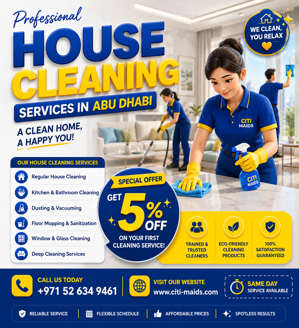  Home Cleaning Services Abu Dhabi – Professional Cleaning Solutions
