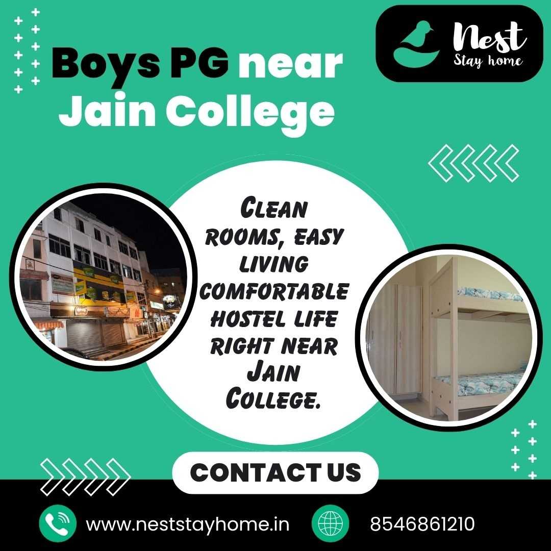  Boys PG near Jain College, Boys PG near National College