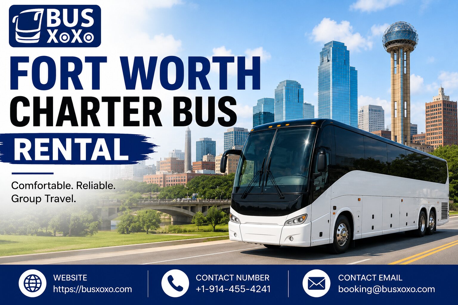  Affordable Fort Worth Charter Bus Rental for Weddings, Corporate & School Trips