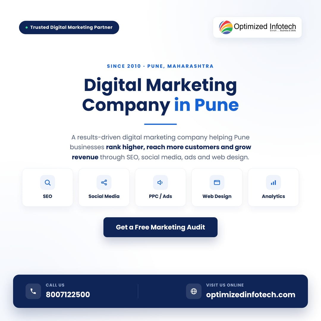  Digital Marketing Company in Pune - Optimized Infotech