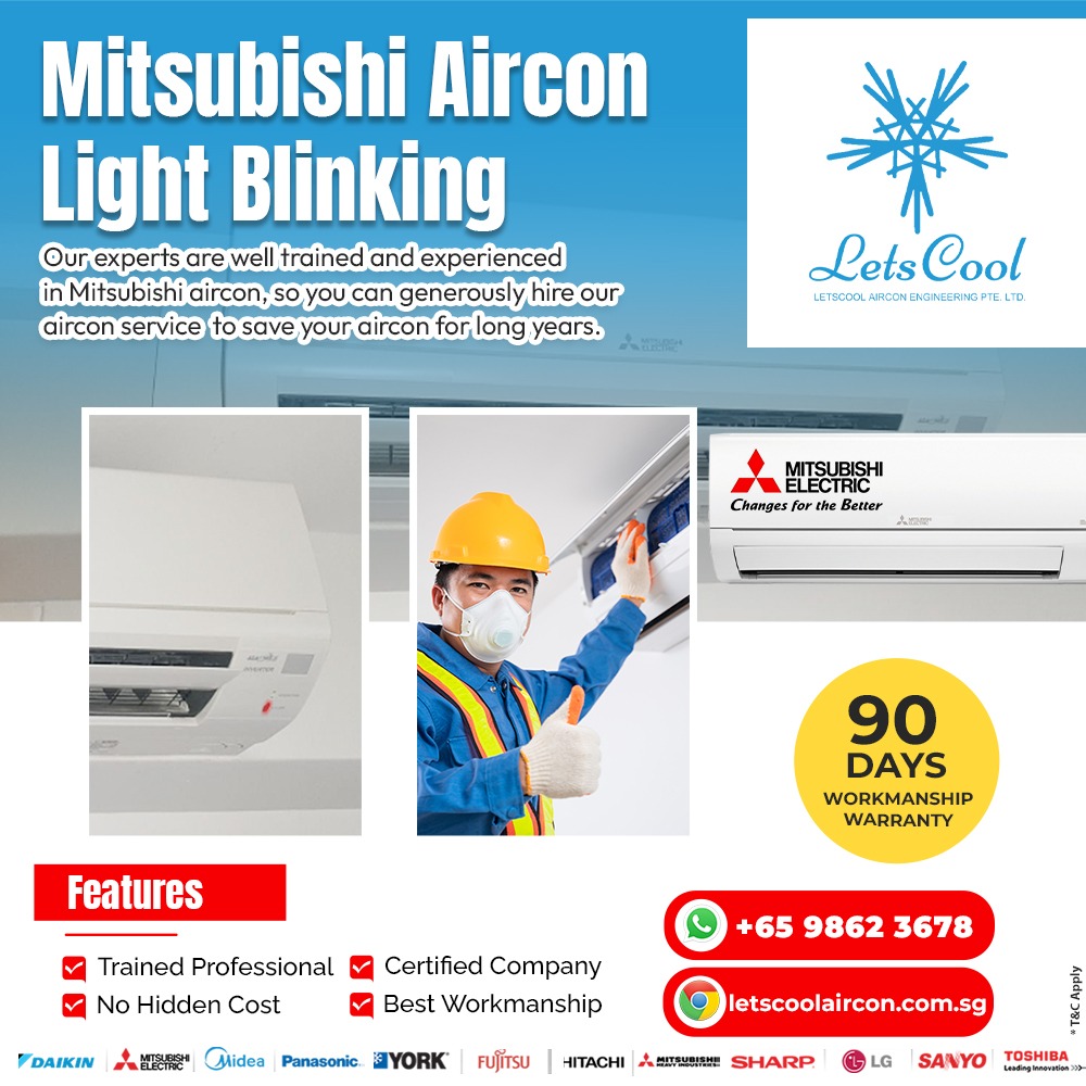 Mitsubishi aircon light blinking