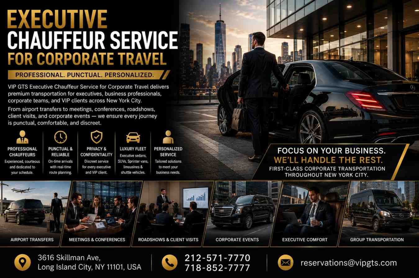  VIP GTS Executive Chauffeur Service for Corporate Travel