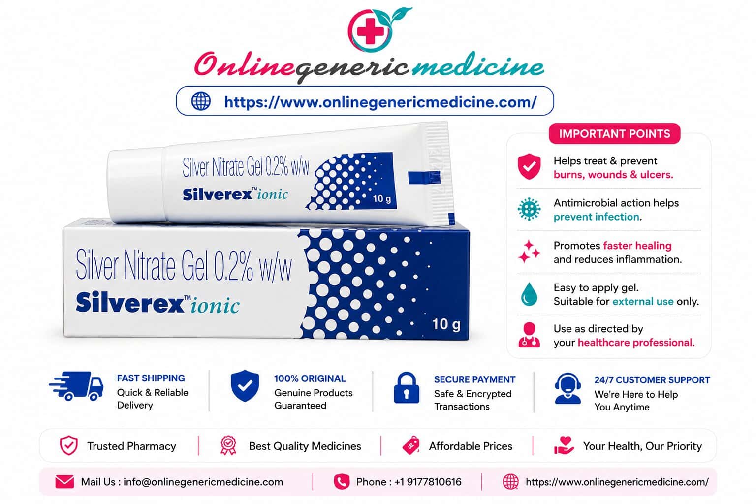  Silverex Ionic Gel | Uses, Benefits & Product Information