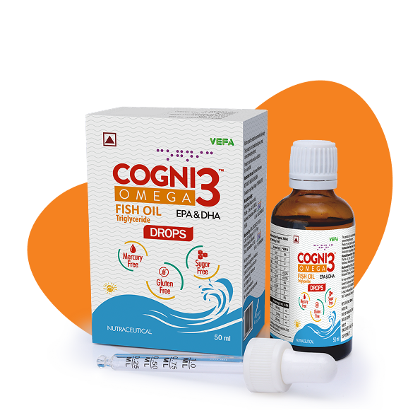 Cogni 3 Omega Fish Oil | Premium Omega 3 Supplement for Brain & Heart Health