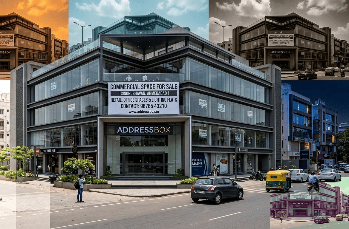  Commercial Property for Sale in Sindhubhavan, Ahmedabad | Addressbox