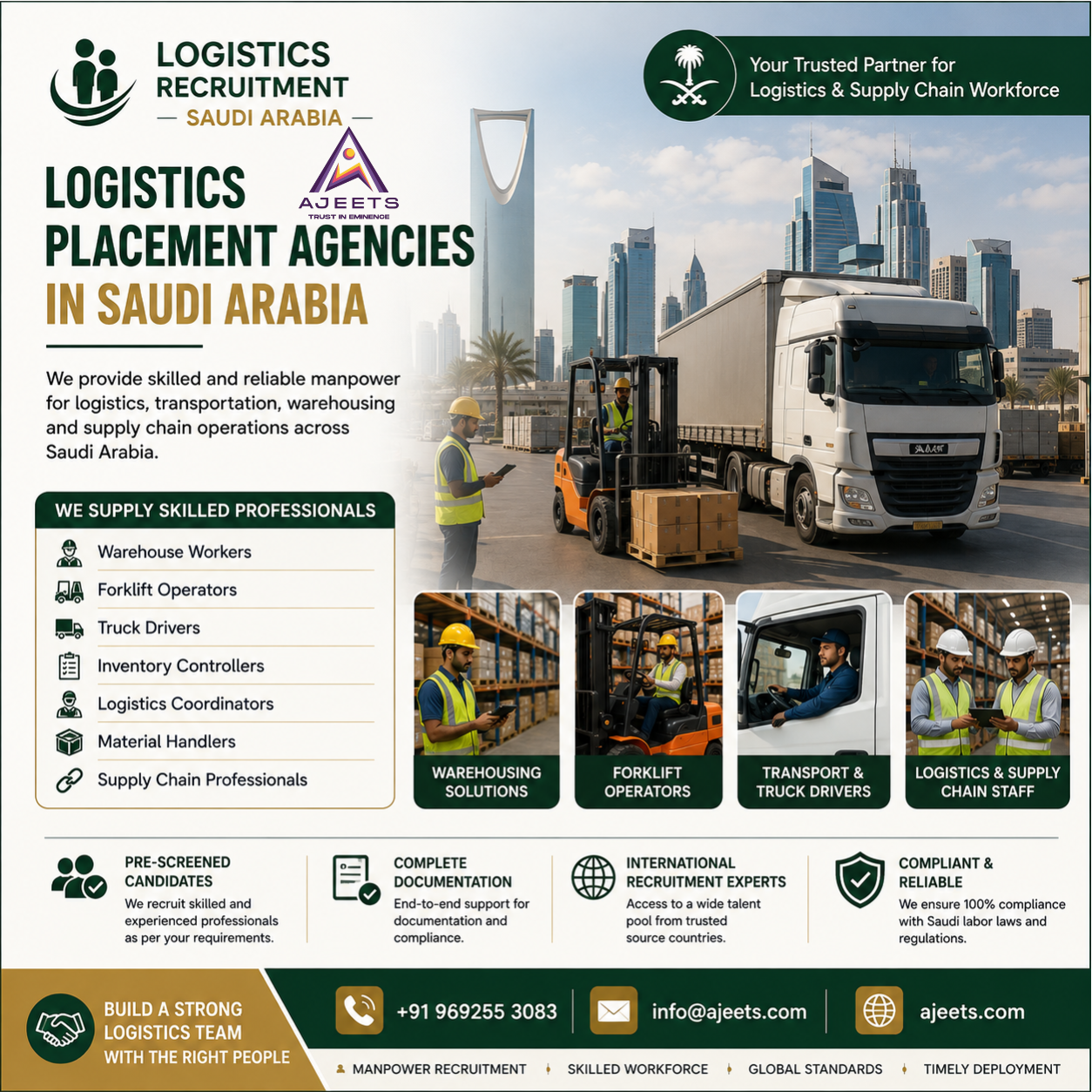  Reliable Logistics Placement Agencies in Saudi Arabia for International Hiring