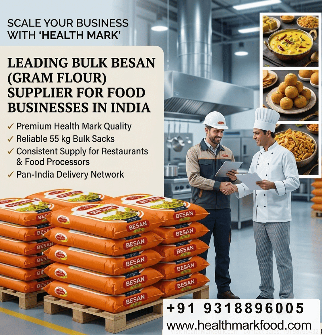  Wholesale best Besan supplier in Delhi | Health Mark