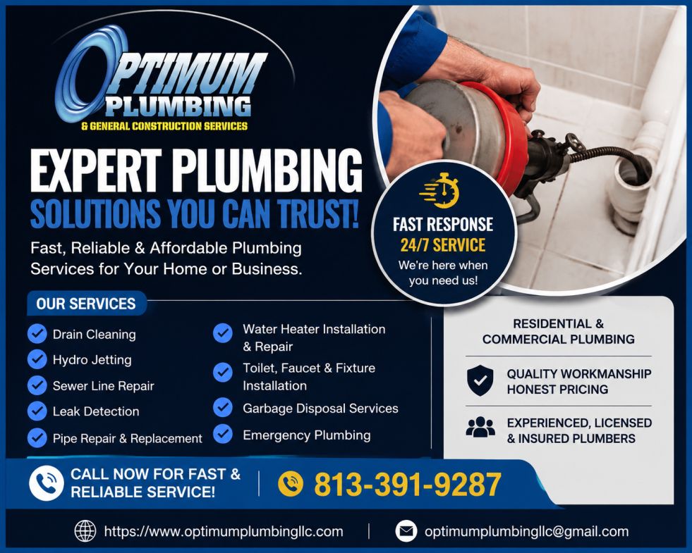  Expert Drain Cleaning Tampa to Clear Tough Clogs Fast