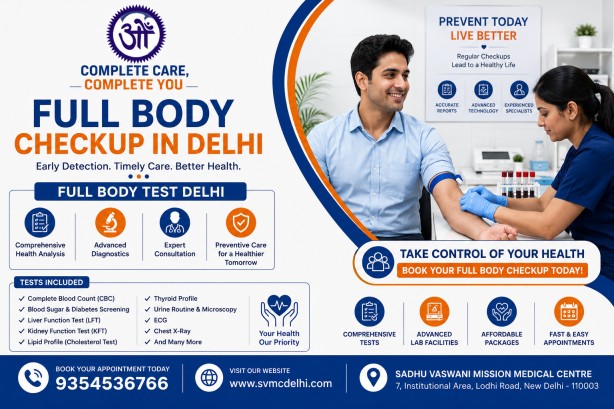  Full Body Checkup in Delhi | Complete Body Checkup & Full Body Test Delhi