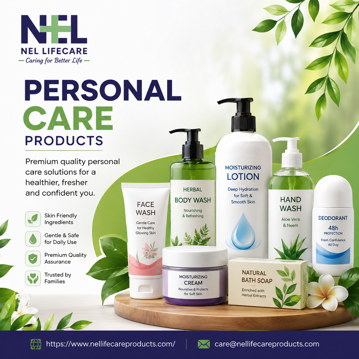  Bulk Personal Care Products Supplier – NEL Lifecare