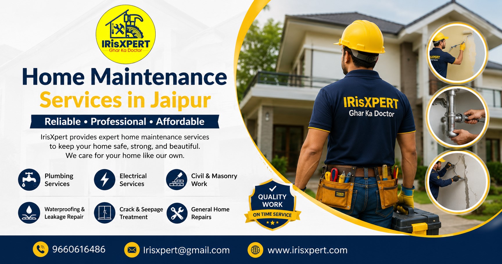  Home Maintenance Services in Jaipur | IrisXpert Experts