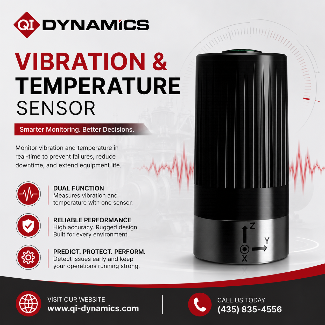  vibration and temperature sensor