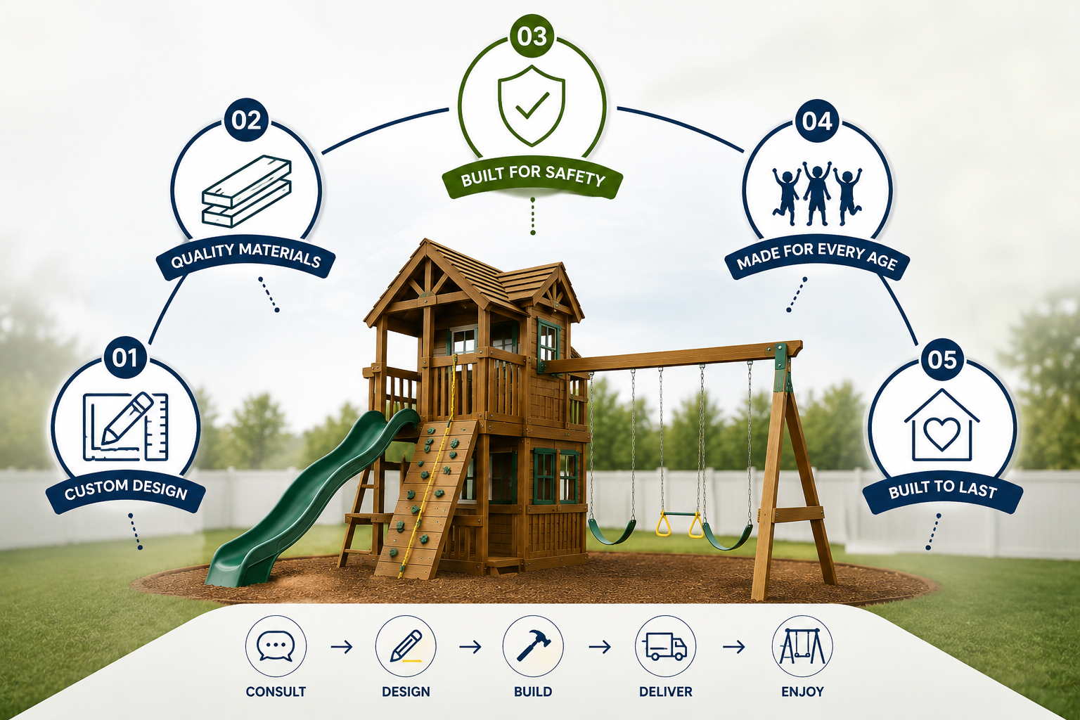  Custom Swing Sets in NJ: What's Actually Worth Knowing Before You Buy One