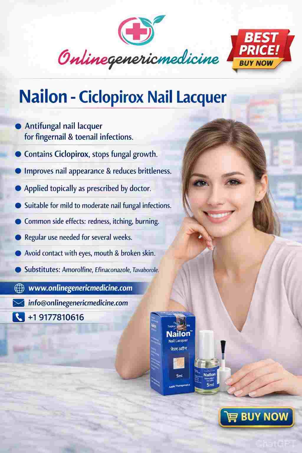  Nailon (Ciclopirox Nail Lacquer): Uses, Benefits, and Application Guide