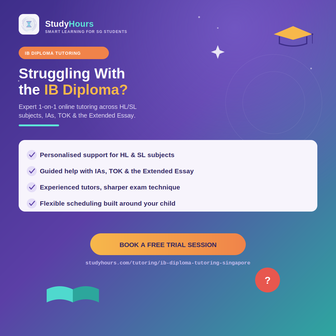  Online IB Diploma Tutor Singapore | StudyHours