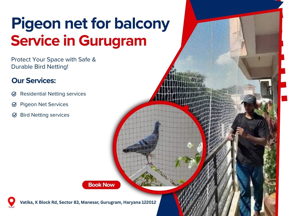  Professional Pigeon Net Installation in Gurugram for Balconies