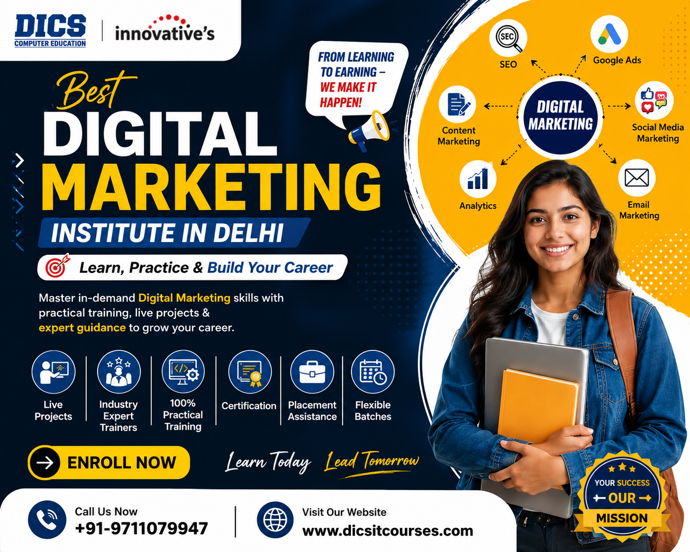  Best Digital Marketing Institute in Rohini – Learn Skills That Build Careers