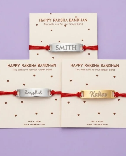  Get Inknbow Personalized Timeless Metal Rakhi for Your Dear Family