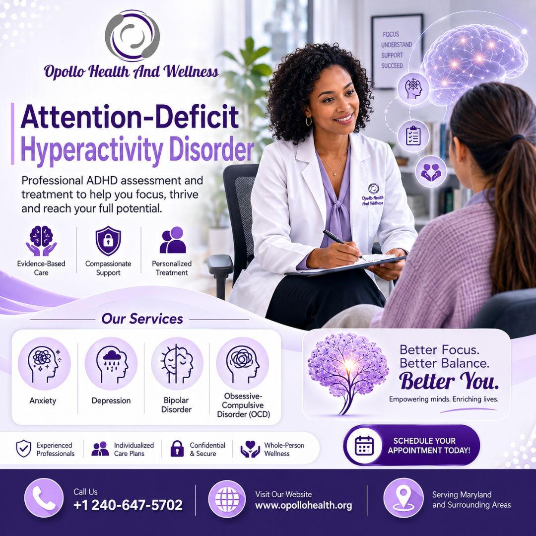  ADHD Treatment Services in Maryland for Better Daily Focus