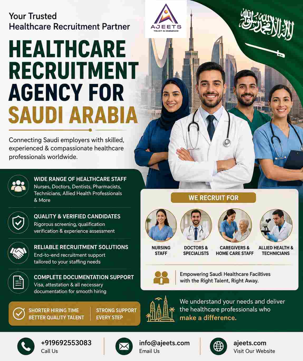  Nurse Recruitment Agency for Saudi Arabia – AJEETS