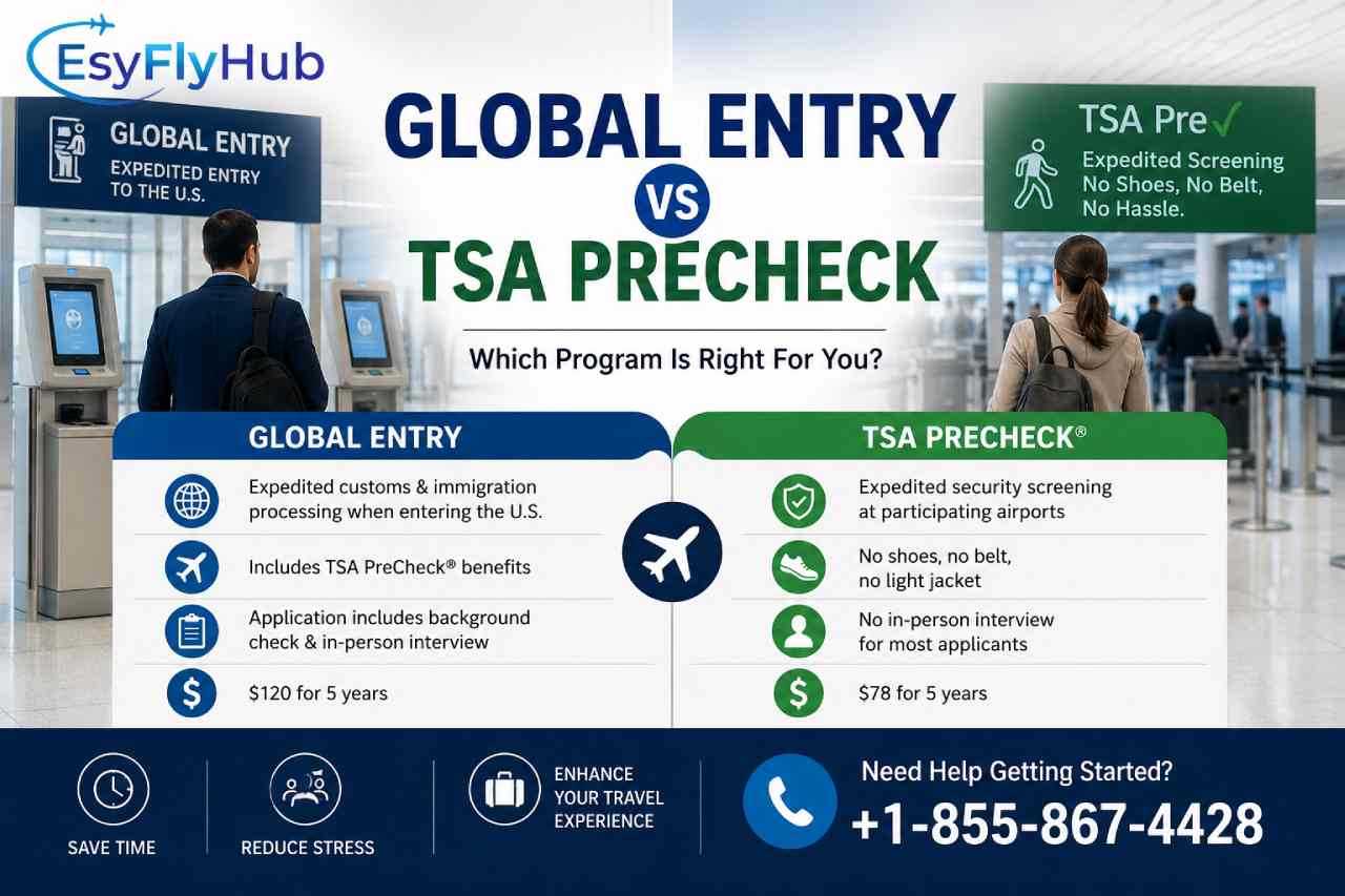  Global Entry vs. TSA PreCheck: Application Process, Fees & Benefits