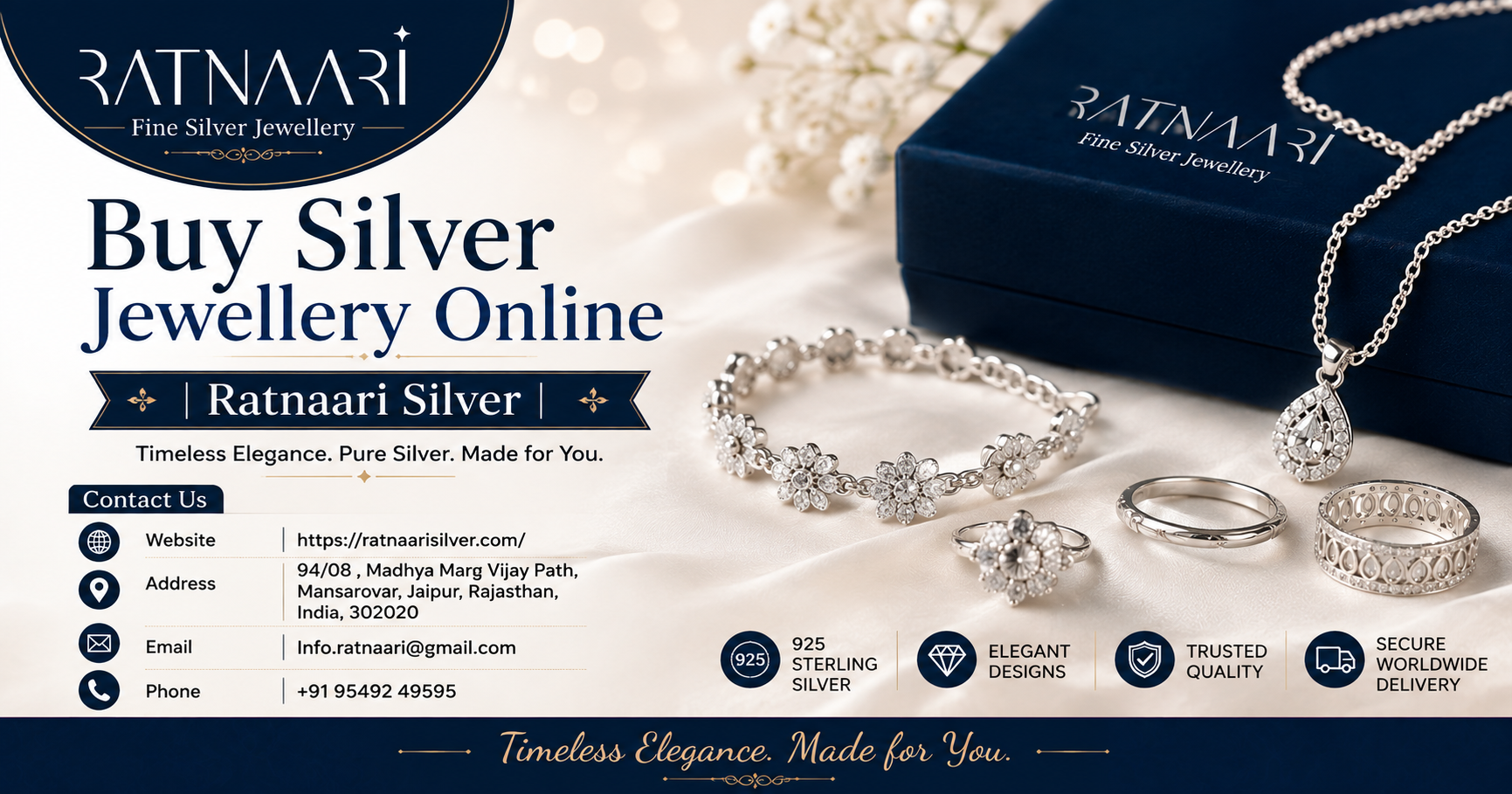  Buy Silver Jewellery Online | Premium Jewellery Collection