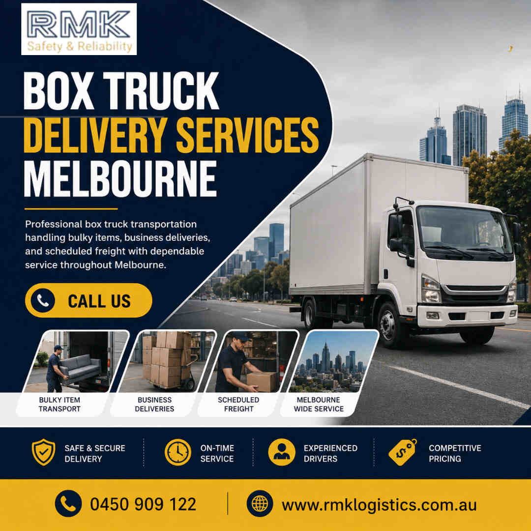  Box truck delivery services Melbourne