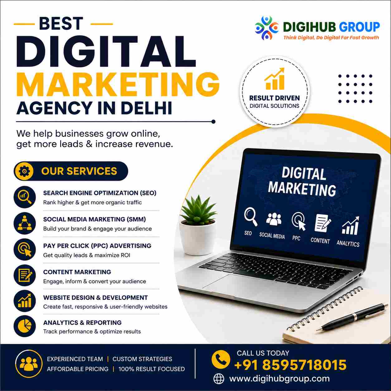  Best Digital Marketing Agency in Delhi | Digihub Group