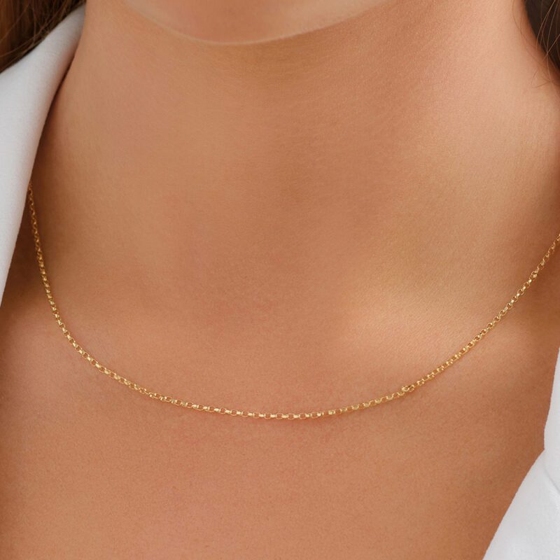  18ct Yellow Gold Solid Classic Belcher Chain - 1.1mm
