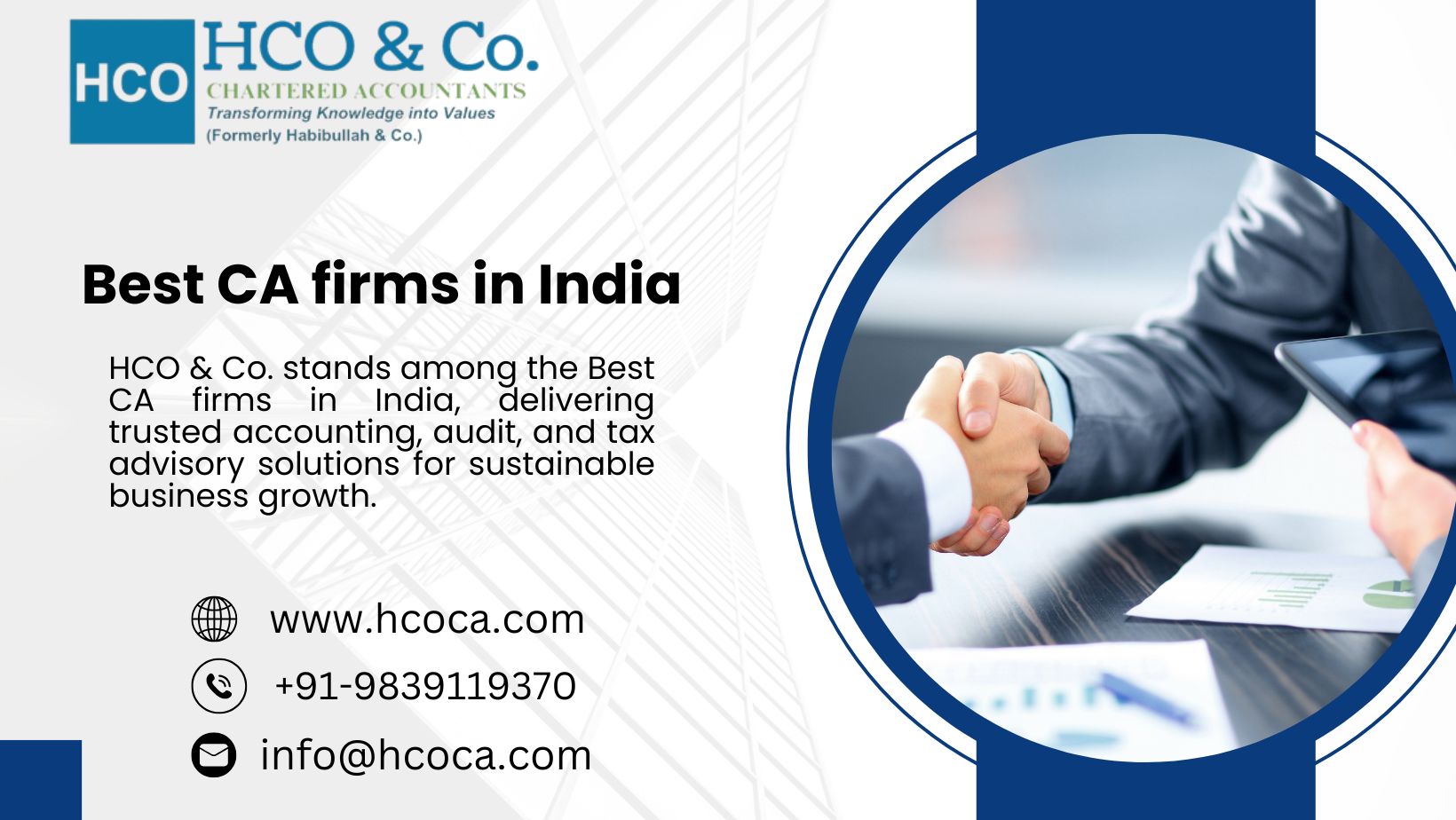  Best CA Firms in India for Accounting, Audit and Tax Services