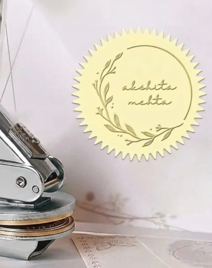  Buy Personalized Floral Paper Embosser for Books | Ink N Bow