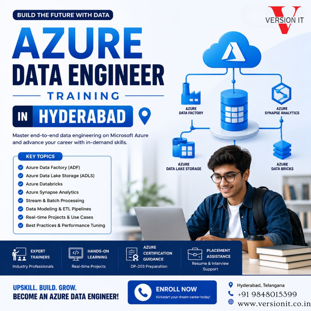  Certified Azure Data Engineer Training in Hyderabad – Enroll Today