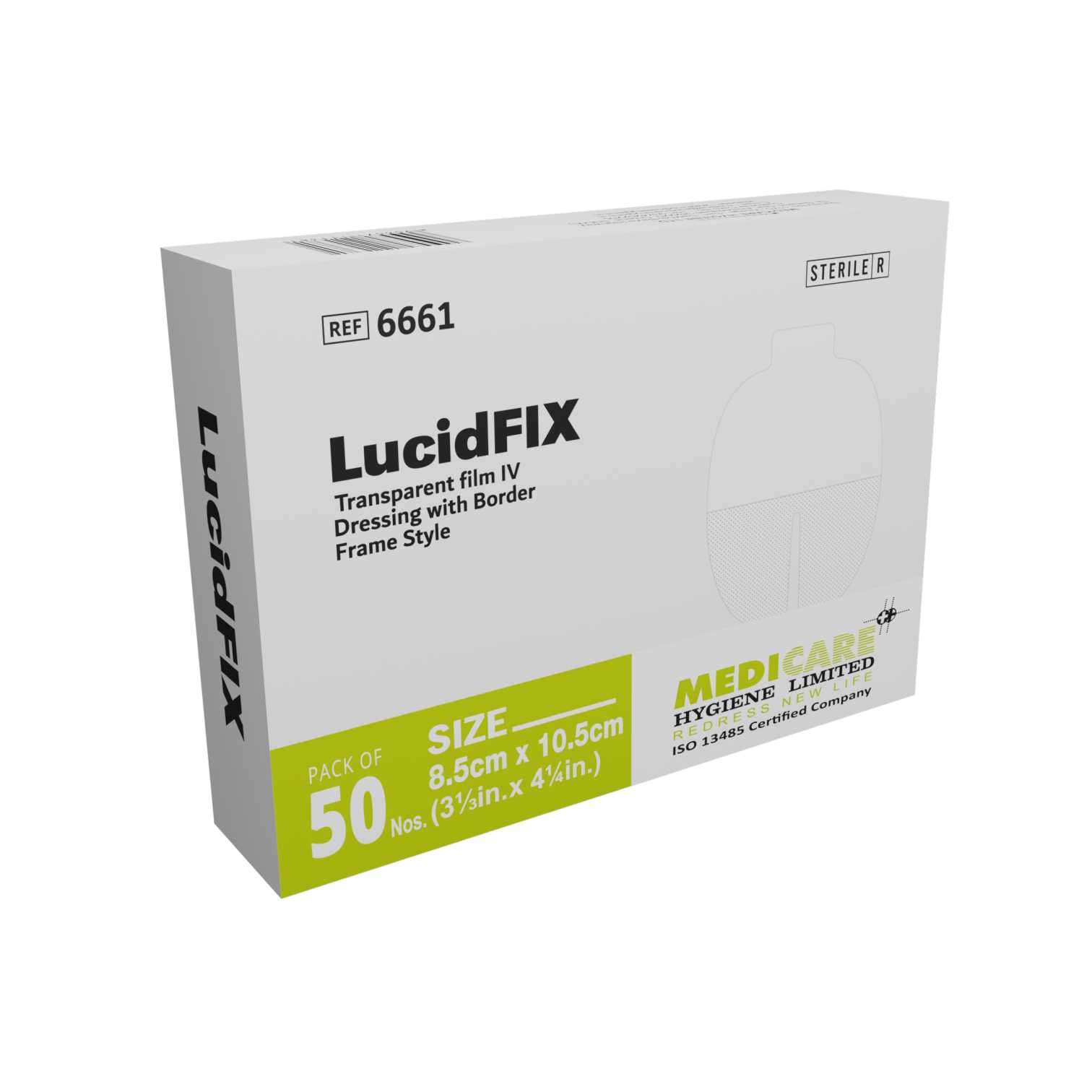  LucidFIX IV Securement Dressing – Reliable Cannula Fixation | Medicare Hygiene