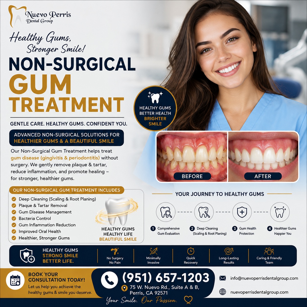  Non-Surgical Gum Treatment in Menifee | Nuevo Perris Dental