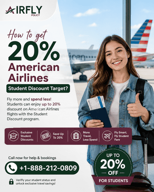  How to get 20% American airlines student discount target?