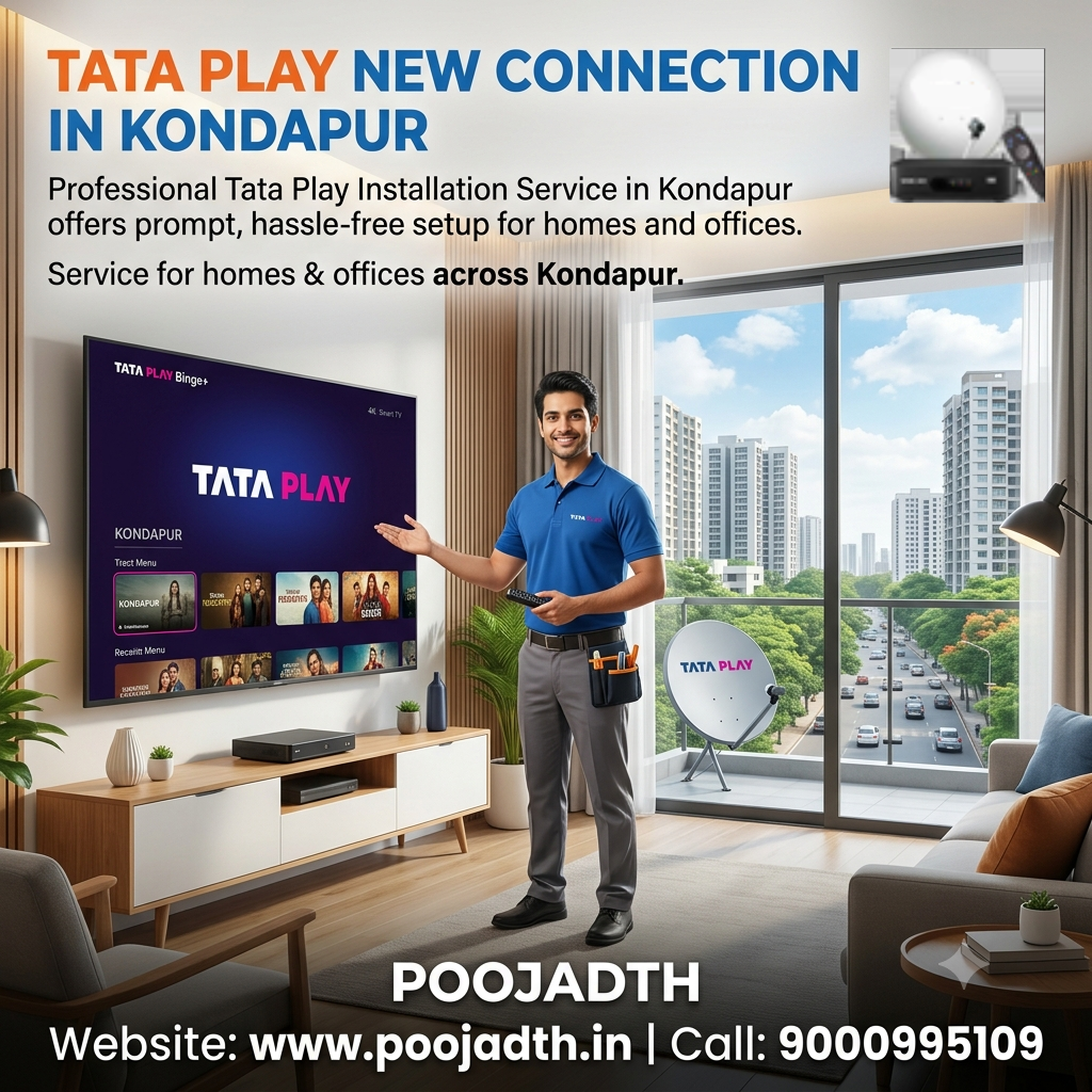  Tata Play New Connection in Kondapur