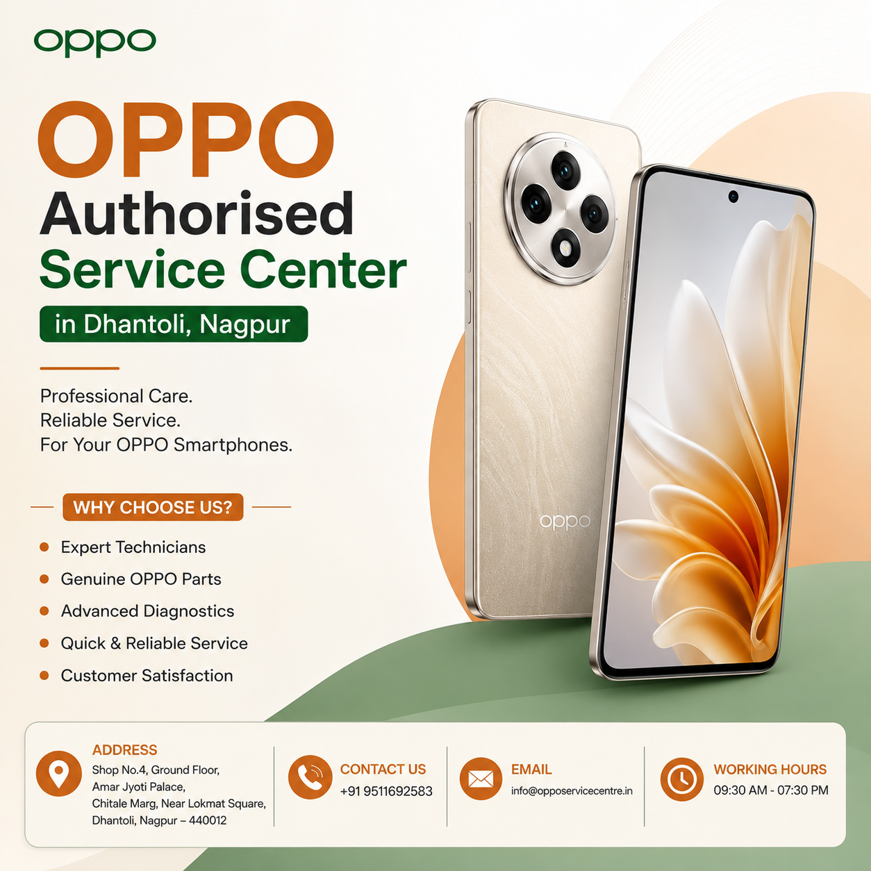  Trusted OPPO Authorised Service Center Dhantoli